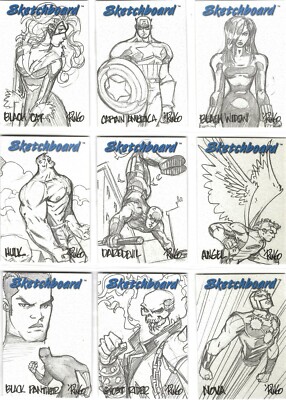 MARVEL CREATORS SKIZZENBRETTER BEIGE / OFF WHITE VERSION VON SKYBOX 1998 AUSSUCHEN