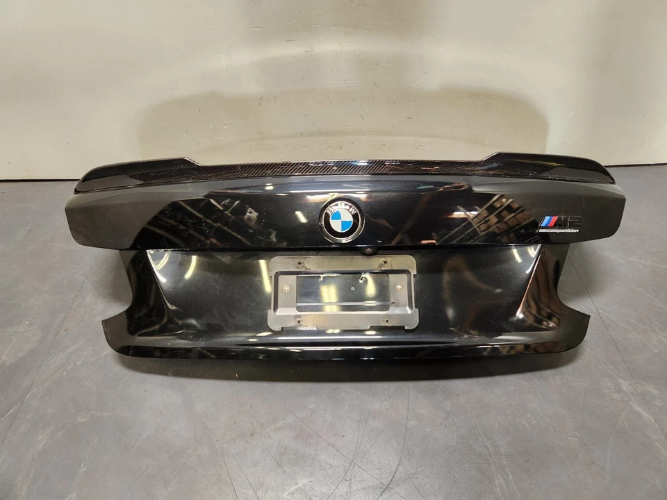 ✅19-20 OEM BMW F87 M2 Competition Rear Trunk Lid Tailgate Panel w/Carbon Spoiler - Image 4 of 4