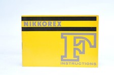 Nikon Nikkorex F Instruction Manual English Original