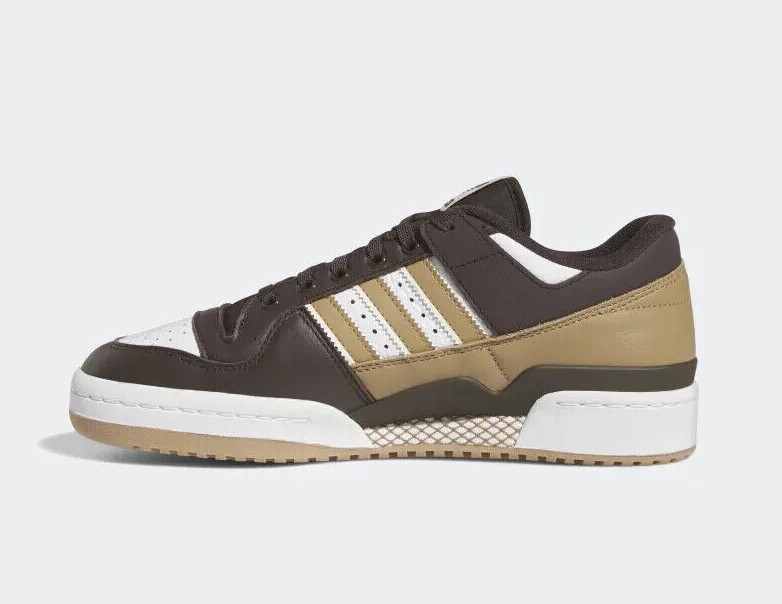 スニーカー adidas Forum 84 Low Brown White adidas Forum 84 Low Cream White Brown Men's - GZ8959 - US