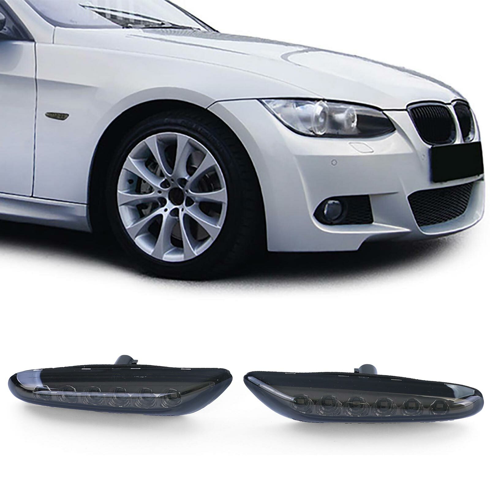 Frecce LED Laterali Nero Fumo BMW Serie 3 - Design Esclusivo