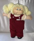 Vintage 1978 1982 Cabbage Patch Kids Doll Blonde Hair Blue Eyes Pigtails Roberts
