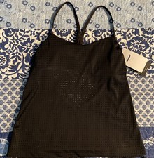 Nike Women's Black Convertible Tankini SWIM TOP SZ SMALL NEW