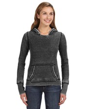 J America JA8912 Ladies Zen Pullover Fleece Hooded Sweatshirt