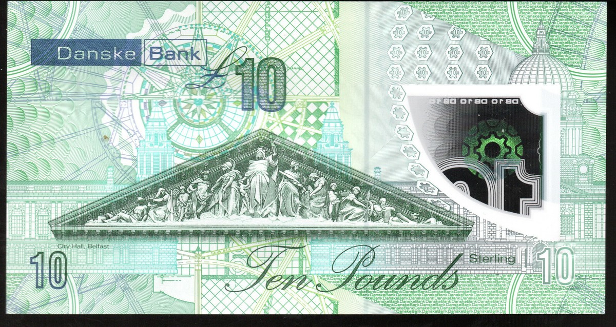 2017 DANSKE BANK LTD Belfast £10 banknote UNC new real polymer