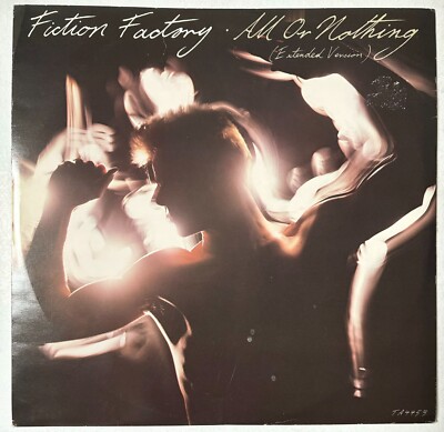 Fiction Factory - All Or Nothing - Scarce 1984 UK vinyl 12'' w/ Gold Stamp Promo