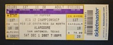 Oklahoma Missouri Football Ticket 12/1 2007 Big 12 Championship Chris Brown 2 TD