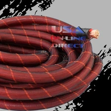 4 Gauge 20 ft Snakeskin OFC Power Wire Strands 100% Copper Voltage Marine Cable