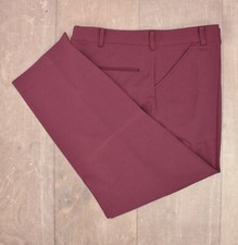 Men's VTG NOS 1970s Purple Polyester Pants Sz 38x28 70s