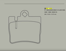 DB1458 QFM ETZ1 Rear Brake Pads Suit Mercedes Benz S-Class & Coupe