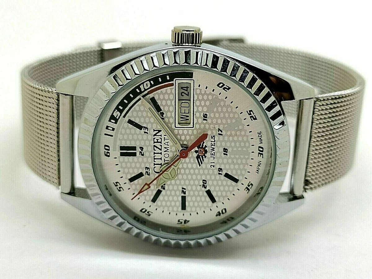 Vintage Citizen Automatic Japan Made Day Date Men s Wrist Watch