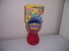 Nuby Super Spout easy grip 10 oz sippy cup new Red new