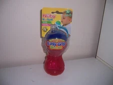 Nuby  Super Spout easy grip 10 oz sippy cup new  Red  new