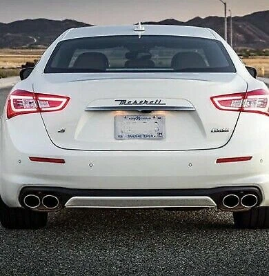 Placa de identificación de maletero Maserati logotipo emblema insignias Ghibli cromo Foto 2 de 4