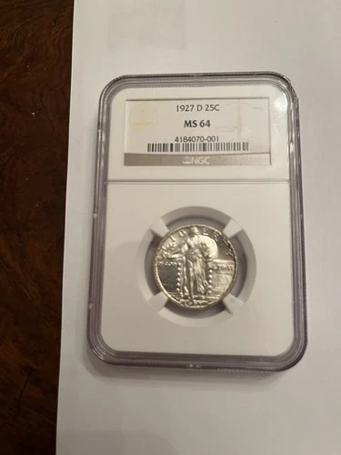 1927 D Standing Liberty Quarter MS64 NGC