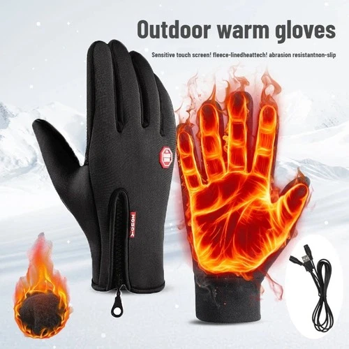 Heated Gloves Waterproof Reusable Rechargeable Gloves Outdoor Winter - product listing photo