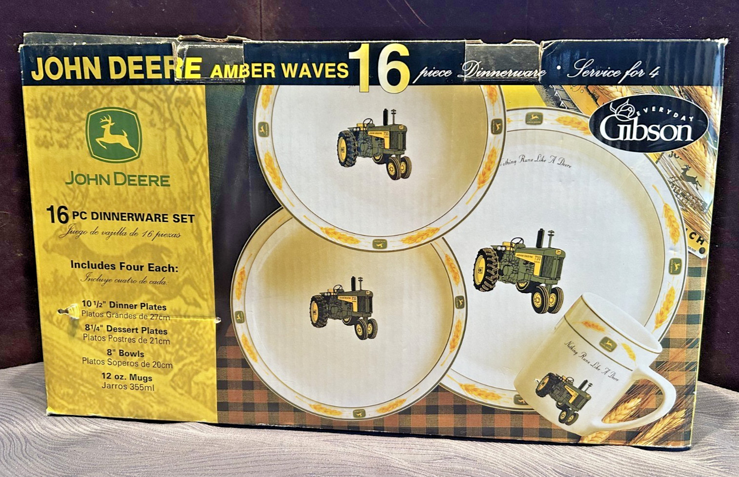 Gibson Service For 4 Plates/bowls