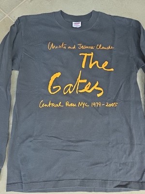 THE GATES Christo Jeanne-Claude Central Park NYC 2005 T Shirt Long Sleeve Size S