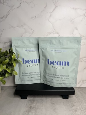 beam Biotic Probiotic Powder Blue Raspberry 15 Sticks BUNDLE Exp 10/2027