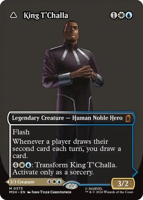 Marvel Super Heroes King T'Challa/Black Panther, Hope Enduring 0373 Logo NonFoil