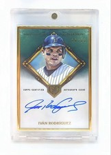 Ivan Rodriguez 2023 Topps Gilded Collection Gold Framed Autograph Auto /25 HOF
