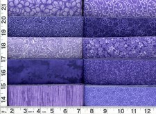 Purple Passion Jelly Roll 40 - 2.5" Strips Quilting  Sewing Fabric