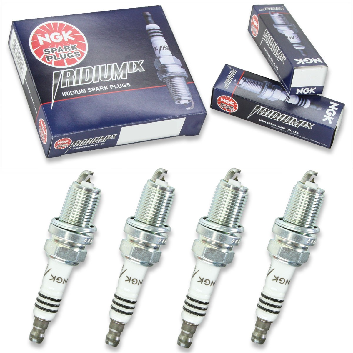 4 pcs NGK Iridium IX Spark Plugs for 2002-2003 Mazda Protege5 2.0L L4 - be