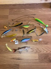 job lot of spinners and lures great for pike trout perch