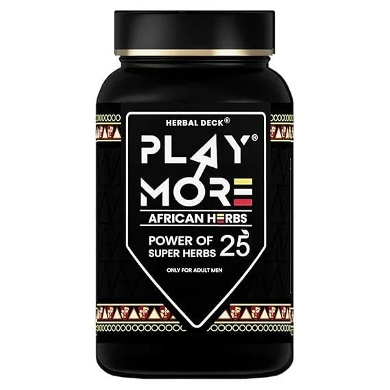 Herbal Deck Play More Powder for Men | African Herbs Stamina & Vitality Boost