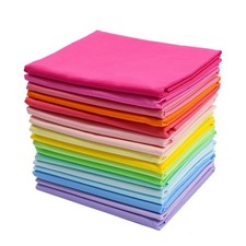 Bright Solid Fat Quarters Quilting Fabric Bundles, 18 x 22 inches, Bright Sol...