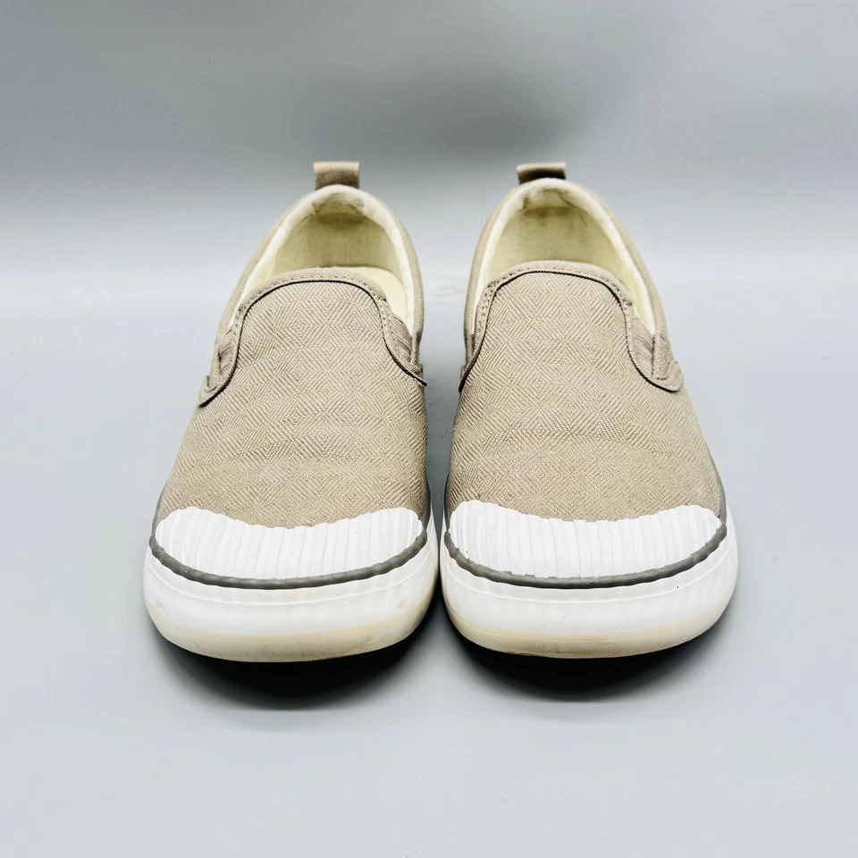 Keen Shoes Mujer 8.5 Marrón Lona Sin Cordones Punta de Goma Tenis 100% Vulcanizados Foto 3 de 4