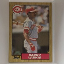 Topps 1987 Barry Larkin #648 Cincinnati Reds Baseball Trading Card Original