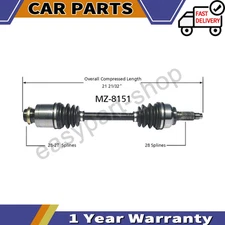 For 2006-2010 Mazda5 2005-2013 Mazda3 Automatic Trans. Front Right CV Axle Shaft