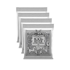 Ernie Ball Ernesto Palla Nylon Classical Guitar Strings - Black Silver - 4pk