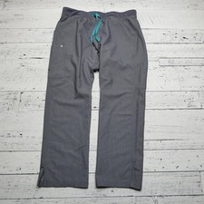 FIGS Pants Mens XL Gray Technical Collection Straight Leg Drawstring Medical