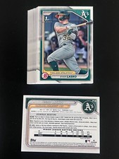 2024 Bowman Ryan Lasko Prospects LOT OF 30 CARDS #BP-105 Oakland Athletics
