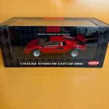 Kyosho Lamborghini Countach LP500 1/18 Model Car Red Limited Edition Authentic