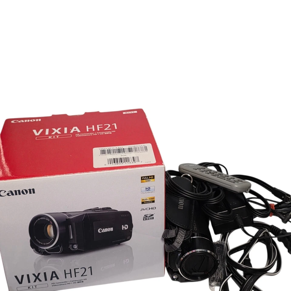 Canon VIXIA HF21 HD Camcorder Remote Charger bundle - Image 2 of 4
