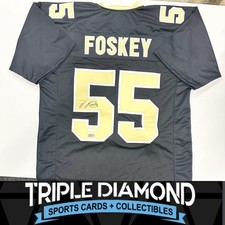 Isaiah Foskey Signed/Autographed Custom New Orleans Saints Jersey JSA COA A825