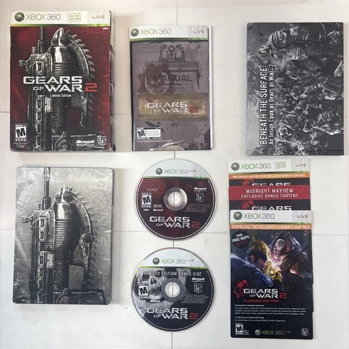Gears of War 2 -- Limited Edition (Xbox 360)  (3) Unopened Codes