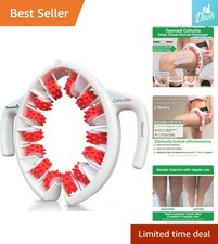 Italian Anti-Cellulite Manual Massager with Dual Roller Technology - Pink