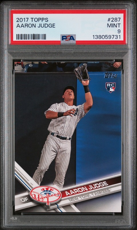 2017 Topps Aaron Judge Rookie #287 (RC) PSA 9 New York Yankees