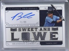 2019 National Treasures Rookie Signature Names 71/99 Brandon Lowe Auto 3c5