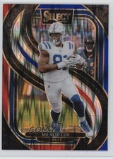 2024 Panini Select Premier Level Red & Blue Shock Prizm Mo Alie-Cox #184 0c4