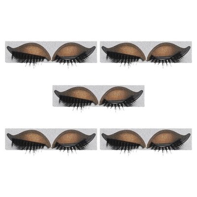 5 Pairs Eye Shadow Eyelash Patch Eyeshadow Stickers for 3d Easy Makeup Tool