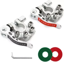 2PCS Car Battery Terminal Connectors Quick Release Disconnect Positive Negative