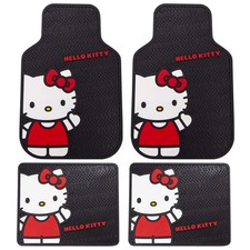 Hello Kitty Sanrio Waving Front Rear Car Truck Suv Rubber Floor Mats