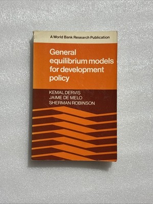 General Equilibrium Models for Development Policy by Jaime de Melo, Salim Kemal,