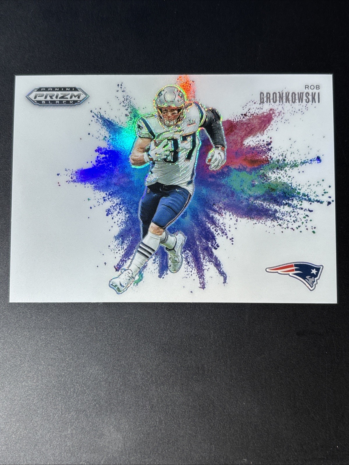 2025 Panini Prizm Black Rob Gronkowski 💎 Color Blast #28 New England Patriots