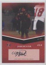 2024 San Diego State University Aztecs Parallel 42/50 Josh Hunter #S-6 Auto s5q
